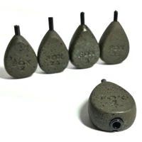Fox Camotex Flat Pear In-Line Grooved Carp Leads